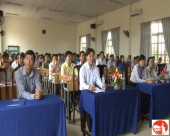 Hớn Quản 116 học viên tham dự khai giảng lớp Bồi dưỡng lý luận chính trị dành đối tượng kết nạp đảng