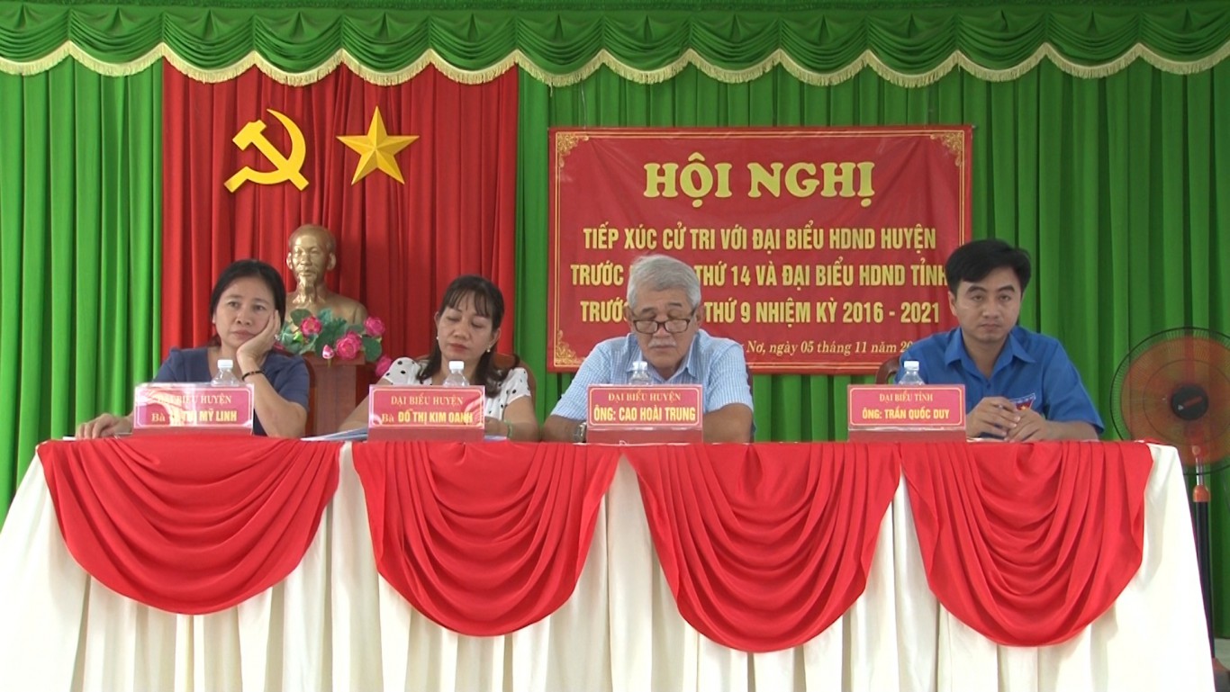 Đại biểu HĐND tỉnh, huyện tiếp xúc cư tri xã Đồng Nơ