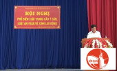 ông Vũ Long Sơn, Phó Chủ tịch UBND phát biểu tại hội nghị