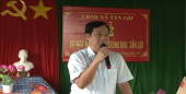 Ông Lê Hoàng Lâm, Bí thư Huyện ủy phát biểu chỉ đạo tại lễ ra mắt