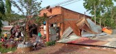 Hớn Quản! 23 căn nhà bị lốc mái và xập hoàn toàn