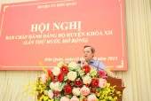 UV, BTV Trưởng Ban nội chính Tỉnh ủy Nguyễn Minh Hợi, Phát biểu tại hội nghị