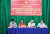Đại biểu hội đồng nhân dân tỉnh, huyện tiếp xúc cử tri thị trấn Tân Khai