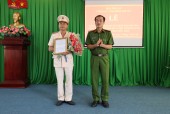 Lễ công bố và trao quyết định Phó trường Công an huyện Hớn Quản đối với đồng chí Thượng tá Phan Hữu Tình