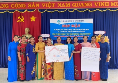 Hội PN huyện Hớn Quản tích cực tổ chức các phong trào hành động cách mạng thu hút hội viên và chị em phụ nữ.