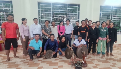 Hớn Quản tập luyện sẵn sàng cho tham gia hoạt động tại Làng văn hóa   du lịch năm 2024 tại Hà Nội
