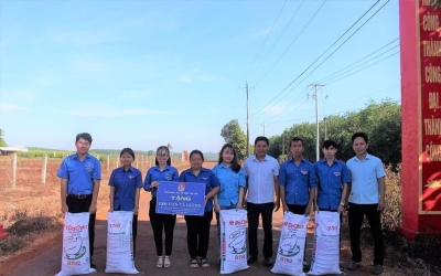 Tỉnh Đoàn - Đội trí thức trẻ tỉnh Bình Phước đã tổ chức hoạt động trao tặng 1000 con cá giống cho thanh niên cho đoàn viên thanh niên tại xã Tân Hưng, huyện Hớn Quản.