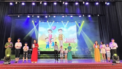 Ba gia đình của huyện Hớn Quản tham dự Ngày hội gia đình tỉnh Bình Phước năm 2023.