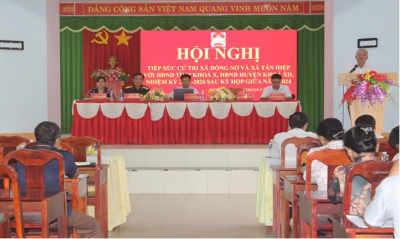 HỘI NGHỊ TXCT XÃ ĐỒNG NƠ, TÂN HIỆP VỚI HĐND TỈNH, HUYỆN SAU KỲ HỌP GIỮA NĂM 2024