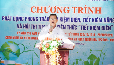 HỚN QUẢN PHÁT ĐỘNG PHONG TRÀO TIẾT KIỆM ĐIỆN VÀ HỘI THI TÌM HIỂU KIẾN THỨC VỀ “TIẾT KIỆM ĐIỆN NĂM 2024”