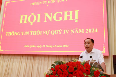 HỚN QUẢN HỘI NGHỊ THÔNG TIN THỜI SỰ QUÝ IV NĂM 2024