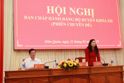 HỚN QUẢN HỘI NGHỊ BAN CHẤP HÀNH ĐẢNG BỘ HUYỆN KHÓA 12 (PHIÊN CHUYÊN ĐỀ)