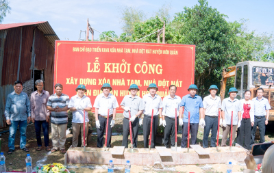 HỚN QUẢN PHÁT ĐỘNG PHONG TRÀO “CHUNG TAY XÓA NHÀ TẠM, NHÀ DỘT NÁT”