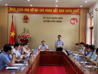 ĐOÀN KIỂM TRA GIÁM SÁT CHƯƠNG TRÌNH NÔNG THÔN MỚI LÀM VIỆC VỚI HUYỆN HỚN QUẢN