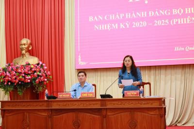 HỘI NGHỊ BAN CHẤP HÀNH ĐẢNG BỘ HUYỆN KHOÁ XII NHIỆM KỲ 2020 - 2025 (PHIÊN CHUYÊN ĐỀ)