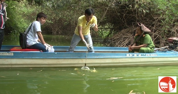Cá chết hàng loạt tại Suối Ru xã Minh Tâm, huyện Hớn Quản
