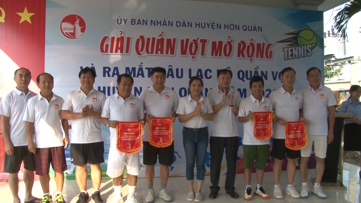 Giải quần vợt mở rộng và ra mắt Câu lạc bộ Quần vợt huyện Hớn Quản năm 2021