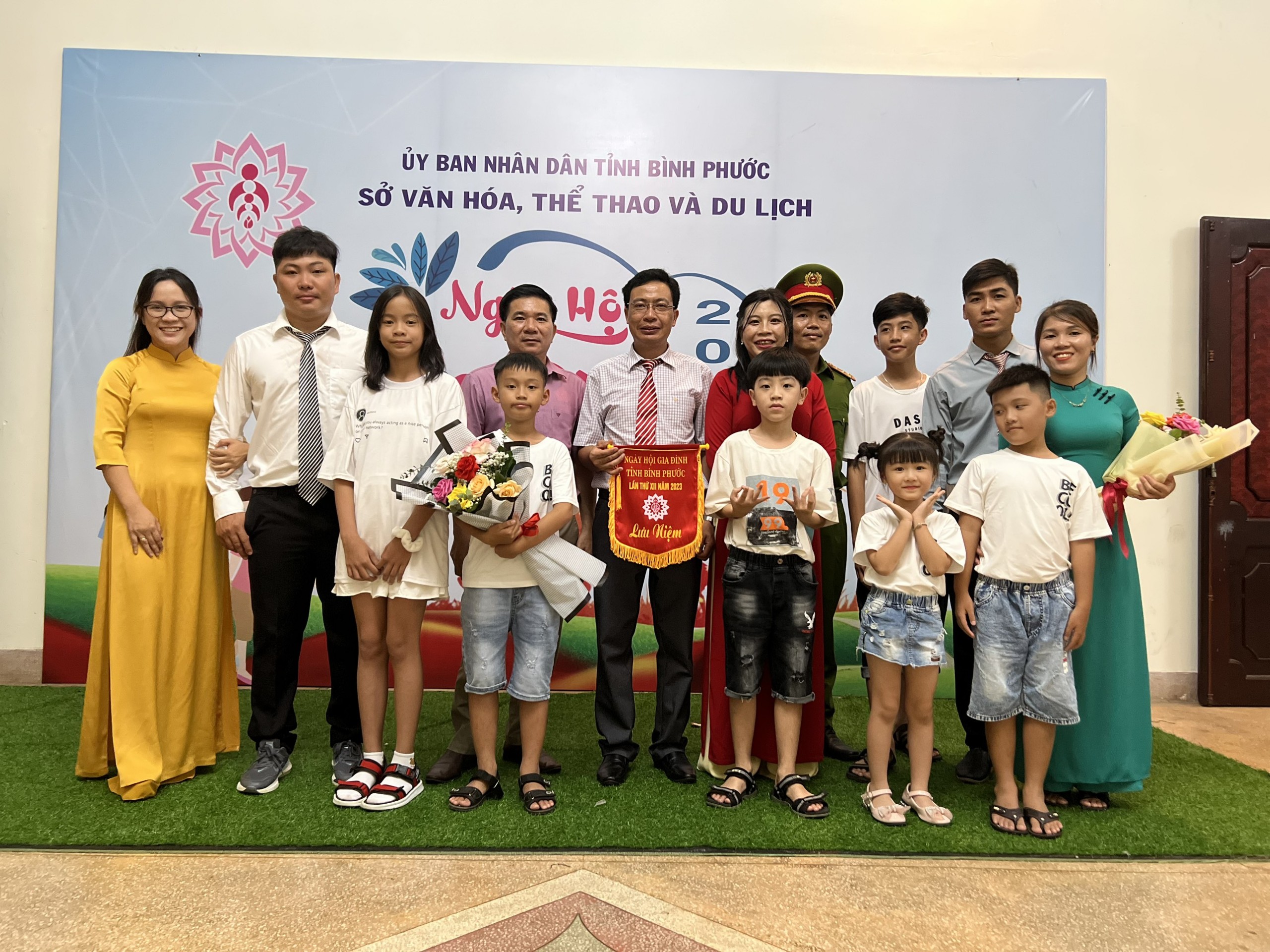 Các gia đình của huyện Hớn Quản tham gia Ngày hội gia đình tỉnh Bình Phước năm 2023.